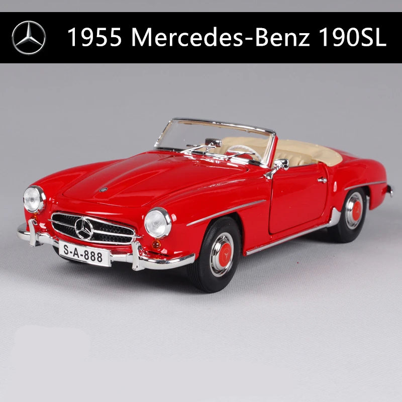 Maisto 1:18 1967 Mercedes-Benz 280SE Alloy Retro Car Model Classic Car Model Car Decoration Collection gift