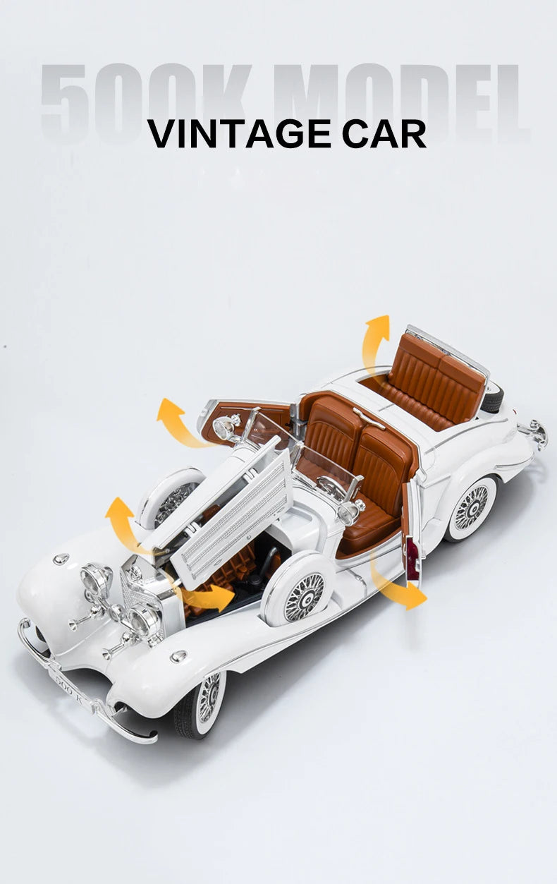 1:18 1936 Benz 500K Alloy Classic Car