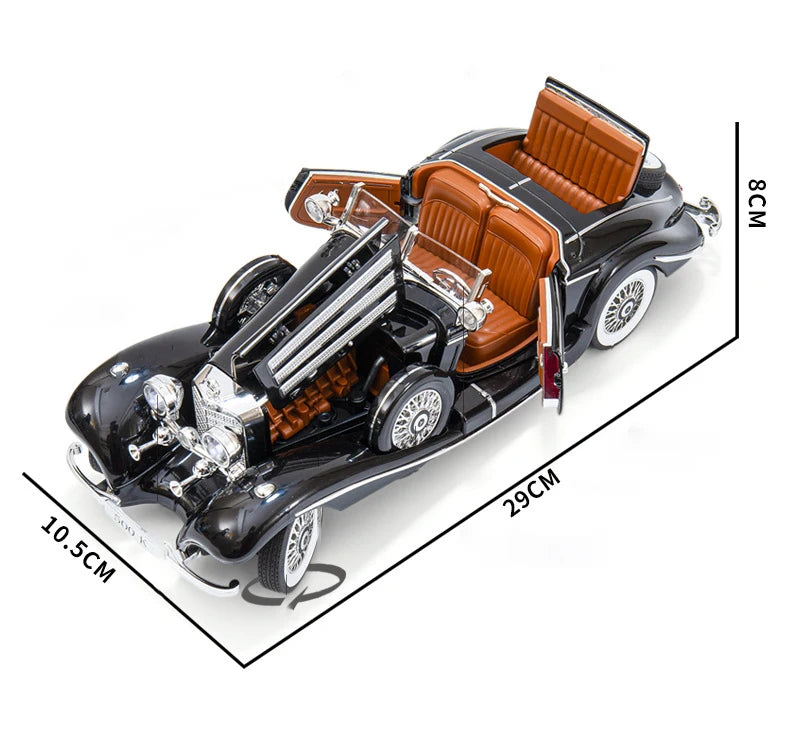 1:18 1936 Benz 500K Alloy Classic Car