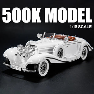 1:18 1936 Benz 500K Alloy Classic Car