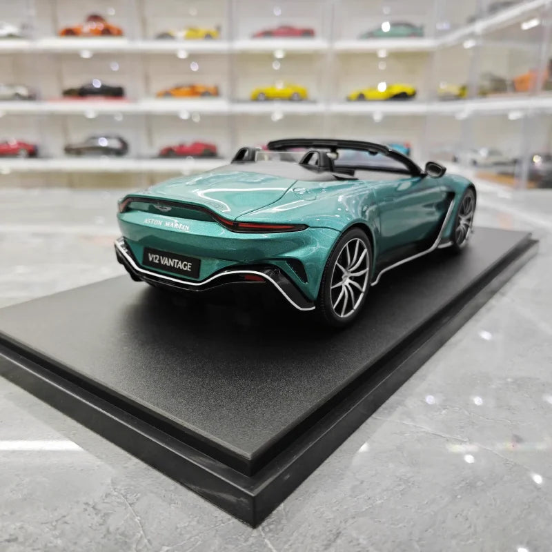 Diecast 1/18 Scale ASTON MARTIN V12 Cabriolet Simulation Resin Car Model Collectible Ornament Gift