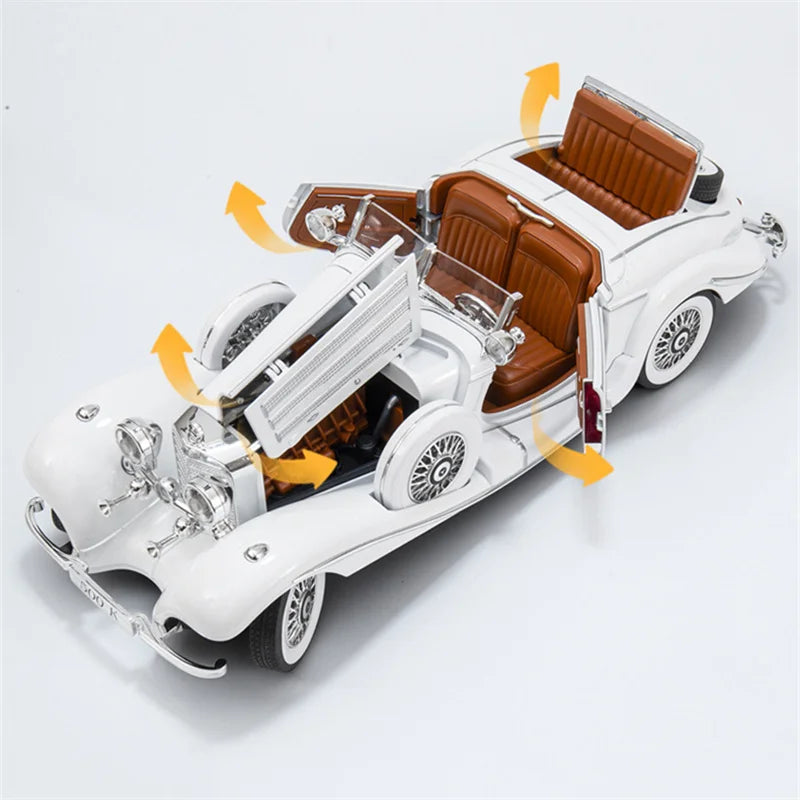 1:18 1936 Benz 500K Alloy Classic Car