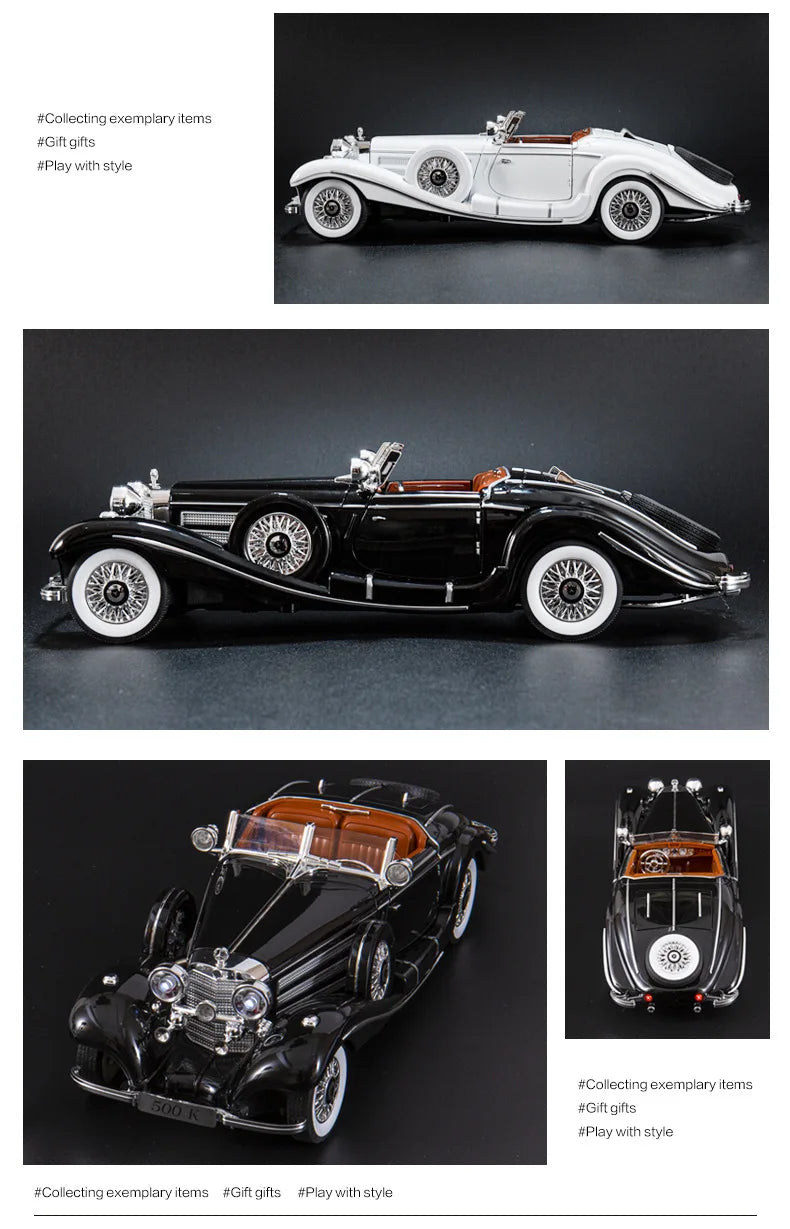 1:18 1936 Benz 500K Alloy Classic Car