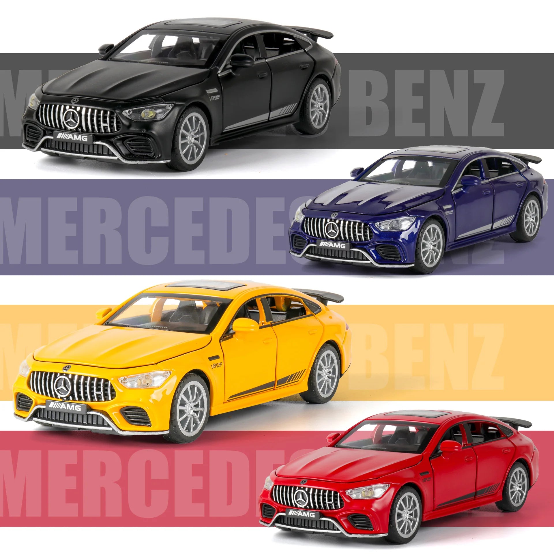 1:32 Mercedes Benz AMG GT63  Sports Car Alloy Diecast Car Model Sound Light Pull Back Toys Ornaments Gift For Children Collect