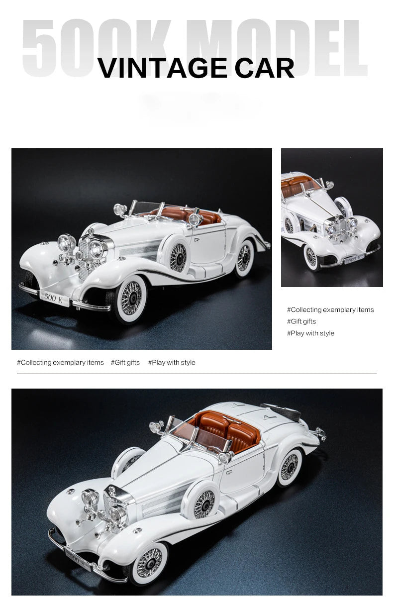 1:18 1936 Benz 500K Alloy Classic Car