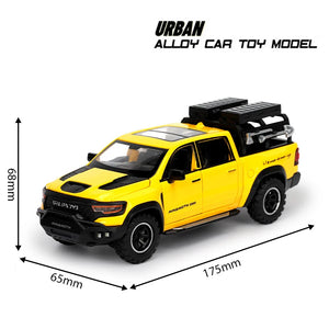 Diecast 1:32 Dodge RAM 1000 TRX Mammoth Pickup Alloy Model Car Toy Metal Casting Sound and Light Car Toys For Children Vehicle