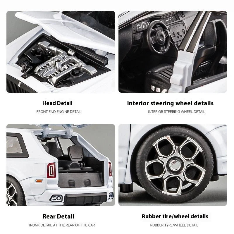 1:32 Rolls Royce Cullinan Luxury SUV Alloy Diecast Car Model Toy Car Model Simulation Sound & Light Collection Childrens Gift